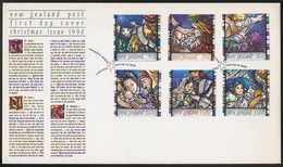 1996 Karácsony Sor Mi 1549-1554 FDC-n - Other & Unclassified