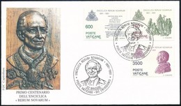 ** 1991 Rerum Novarum Sor + FDC-n,
Rerum Novarum
Mi 1035-1037 - Sonstige & Ohne Zuordnung