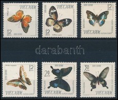 ** 1965 Lepke Sor (betapadásnyomok),
Butterfly Set (gum Disturbances)
Mi 405-410 - Sonstige & Ohne Zuordnung