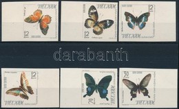 ** 1965 Lepke Vágott ívszéli Sor,
Butterfly Imperforated Margin Set
Mi 405-410 - Sonstige & Ohne Zuordnung