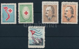 ** 1982 Vöröskereszt Sor Mi 1226-1227 + Georgi M. Dimitroff Sor Mi 1228-1229 + Kubai Győzelem Mi 1254 - Altri & Non Classificati