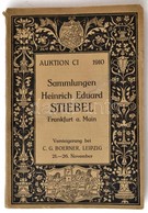 Auktion-Katalog Der Sammlungen Heinrich Eduard Stiebel. Ex Libris Aukciós Katalógus. Altenburg, 1910, Oskar Bonde, XVI+2 - Other & Unclassified