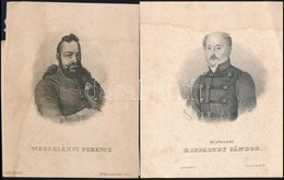 Cca 1880-1900 6 Db Különféle Acélmetszet: Ferenc József és Erzsébet, Kisfaludy SÁndor, Wesselényi Feren, Wallenstein Her - Stampe & Incisioni