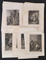 Cca 1850-1880 20 Db Régi Metszet, Acélmetszetek, Változó állapotban, Közte Foltosak, Különféle Méretben. - Prints & Engravings