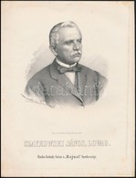 Cca 1867 Marastoni József: Johann Czaykowski Lovag Portréja, Litográfia, Papír, 27×21 Cm - Prints & Engravings