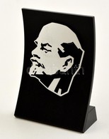 Lenin Portré, Asztaldísz, Fém-műanyag, Eredeti Dobozában, 13x9,5 Cm - Sonstige & Ohne Zuordnung