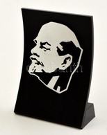 Lenin Portré, Asztaldísz, Fém-műanyag, Eredeti Dobozában, 13x9,5 Cm - Other & Unclassified