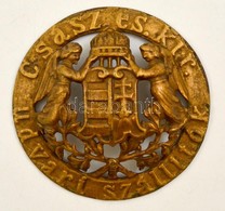 Cca 1900 Császári és Királyi Udvari Szállítók Címeres Embléma, Fém, D: 11 Cm - Sonstige & Ohne Zuordnung