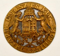 Cca 1900 Császári és Királyi Udvari Szállítók Címeres Embléma, Fém, D: 11 Cm - Other & Unclassified