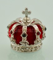 XII. Alfonz Spanyol Király Koronája Miniatűr, Díszdobozban, Leírással - Sonstige & Ohne Zuordnung