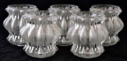 5 Db Dekoratív üveg Lámpabúra, Némelyik Apró Csorbákkal, Különböző Méretben - Sonstige & Ohne Zuordnung