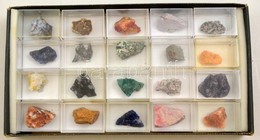 20 Db ásvány, Műanyag Dobozokban, Feliratozva - Other & Unclassified