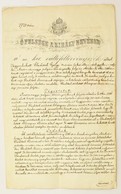 1869 A Magyar Királyi Váltófeltörvényszék ítélete Szárazpecséttel, Aláírásokkal - Sin Clasificación