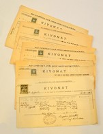 1901-1908 Az Erdélyi Református Egyház 5 Db Születési Ill. Halotti Anyakönyvi Kivonata - Sin Clasificación