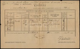 1945 Mezőkeresztes, Az Elveszett állami Anyakönyv Kivonati Pótlására Kibocsátott 2 Db (házassági és Születési) Egyházi A - Unclassified