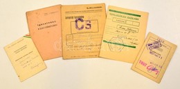 Cca 1947-1956 5 Db Különféle Igazolvány - Ohne Zuordnung