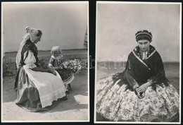 Cca 1936 Czvek Gyula 4 Db Pecséttel Jelzett, Vintage Fotóművészeti Alkotása, 18x12 Cm - Sonstige & Ohne Zuordnung