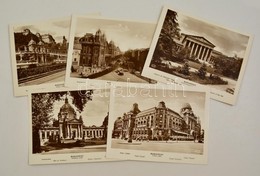 Cca 1940 Budapest Nevezetességei 5 Db Fotó 18x12 Cm - Sonstige & Ohne Zuordnung
