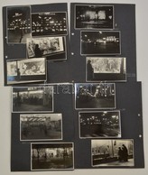 1959 Budapesti éjszaka .25 Db Mozgalmas Fotó A Városról Kartonon 16x12 Cm - Sonstige & Ohne Zuordnung