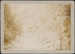 Cca 1890 Román-magyar Határ A Szuroki Szoros. Őrházak, Híd- Kemányhátú Fotó / Romanian-Hungarian Border Photo .16x12 Cm - Other & Unclassified