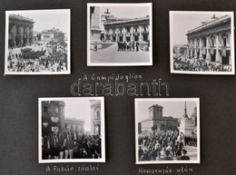 1938 Róma és Firenze, Privát Fotóalbum, Benne 116 Db Vintage Fénykép (városképek, épületfotók, Műemlékek, Stb.), Többség - Sonstige & Ohne Zuordnung