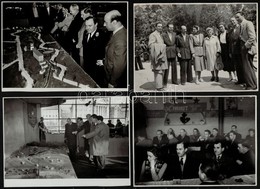 Kiállítások, Egyéb Rendezvények Képei, Tiszavölgyi József Pecsétjével, 18 Db Fotó, 12,5×18 Cm - Autres & Non Classés