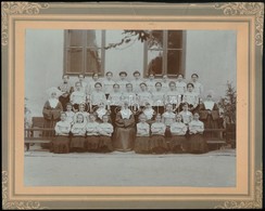 Cca 1910-1921 Iskolai Csoportképek, 2 Db Kartonra Kasírozott Fotó, 10×15 és 16×22 Cm - Sonstige & Ohne Zuordnung