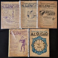 1927-1929 Az Ojság. Nagy Imre Jiddis Humorban íródott Vicclapjának 5 Száma, Többnyire Szakadozott, Viseltes, Részben Hiá - Otros & Sin Clasificación