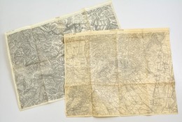 Cca 1910 Pistnyán, Priboj 2 Db Katonai Térkép / Military Maps - Altri & Non Classificati