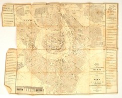 1834 Ernest Carl Frühwirth: Neuester Plan Der Haupt Und Residenzstadt Wien Mit Ihren Sämmstlichen Vorstädten. Rézmetszet - Other & Unclassified