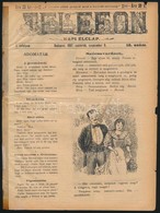 1897 Telefon Napi élclap. 1897. Szept. 9., I. évf. 12 Sz., A Lapszéleken Apró Szakadásokkal, A Gerincen Ragasztott, 4 P. - Ohne Zuordnung