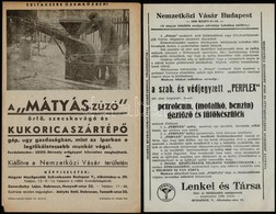 1933-1946 Vegyes Prospektus és Számla Tétel, Db: 
Elzett Vasárúgyár Rt. Gépelt Levele Fejléces Papíron, Singer Varrógép  - Sin Clasificación