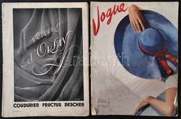 1936-1937 Vogue Francia Divatlap 2 Száma, 1936 Augusztus, 1937 Szeptember, Francia Nyelven, Számos érdekes Fotóval, A 19 - Unclassified