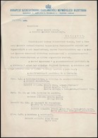 1938 A Nemezeti Színház Jubileuma Kapcsán Tervezett Szabadegyetem Műsora és Felkérő Levele - Unclassified