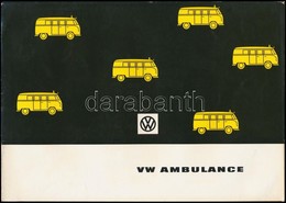 Cca 1960-1970 VW Ambulance.Wolfsburg, Volkswagenwerk, 8 P. Volkswagen Mentőautó Prospektus, Fotókkal, Angol Nyelven. - Ohne Zuordnung
