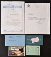 Cca 1978-1982 Vegyes Külföldi Papírrégiség, 6 Db, Közte Héber és Angol Nyelvű Papírokkal, Közte Emanuel R. Gold Amerikai - Unclassified