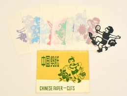 Zhongguo Jianzhi / Chinese Paper-cuts. Kínai Papírkivágások Pingpong Témában, összesen 8 Db - Ohne Zuordnung