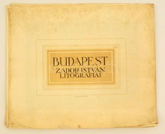 Budapest. Zádor István Litográfiái, Radó J. és Gy., 11 Db Nyomat, Kissé Foltos, Gyűrött Szélekkel - Ohne Zuordnung