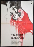 1970 Gramigna Szeretője, Bolgár-olasz Film Plakát, Főszerepben: Stefania Sanderelli, Hajtott, 80x57 Cm - Sonstige & Ohne Zuordnung