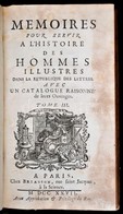 Jean-Pierre Niceron (1685-1738): Mémoires Pour Servir A L'histoire Des Hommes Illustres Dans La République Des Lettres.  - Ohne Zuordnung