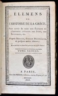 Élémens De L'Histoire De La Gréce. Pour Servir De Suite Aux Élémens De L'histoire Ancienne Des Juifs, Des Egyptiens, Etc - Ohne Zuordnung