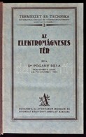 Dr. Pogány Béla: Az Elektromágneses Tér. Természet és Technika 3. Kötet. Bp.,1927,Athenaeum, 695 P. Átkötött Egészvászon - Sin Clasificación