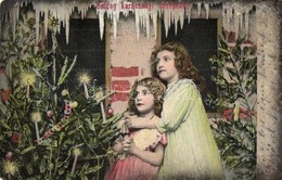 ** * 51 Db RÉGI üdvözlő Képeslap, Sok Karácsonyi, Dombornyomott és Litho / 51 Pre-1945 Greeting Art Postcards With Many  - Non Classés