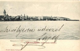 T2 1900 Balatonföldvár, A Hotel Felől Tekintve. Divald Károly - Unclassified