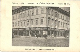 ** T2/T3 Budapest V. Neumayer Fülöp áruháza, Terítők és Takarók, Bútorszövetek. Deák Ferencz Tér 1. (EK) - Unclassified