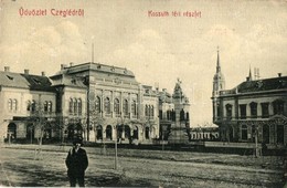 T2/T3 1909 Cegléd, Kossuth Tér, Városháza, üzlet, Szentháromság Szobor. W. L. Bp. 47. - Ohne Zuordnung