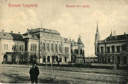 T2/T3 1909 Cegléd, Kossuth Tér, Városháza, üzlet, Szentháromság Szobor. W. L. Bp. 47. - Unclassified