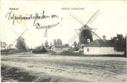 T2/T3 1908 Szentes, Kültelki Szélmalmok, Szélmalom. Kiadja Rázsó Manó (fl) - Unclassified