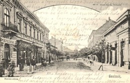 T2/T3 1904 Szolnok, Baross Utca, Gyógyszertár. Divald Károly 686. Sz.  (EK) - Unclassified