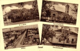 T2 1942 Törtel, Római Katolikus Templom és Iskola, Csendőrlaktanya - Ohne Zuordnung